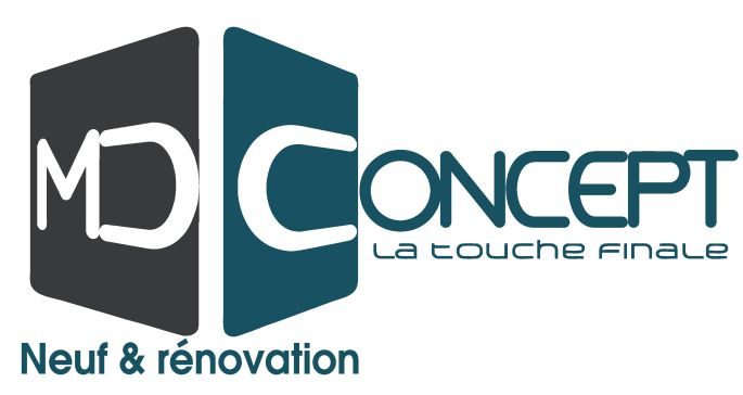 Logo MD Concept la touche finale, menuiseries intérieures et extérieures, portes entrée, garage, à Pont-de-Beauvoisin - Savoie, Isère, Ain