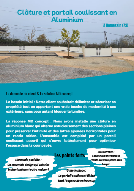 PORTAIL CLÔTURE HORIZAL POSE MD CONCEPT